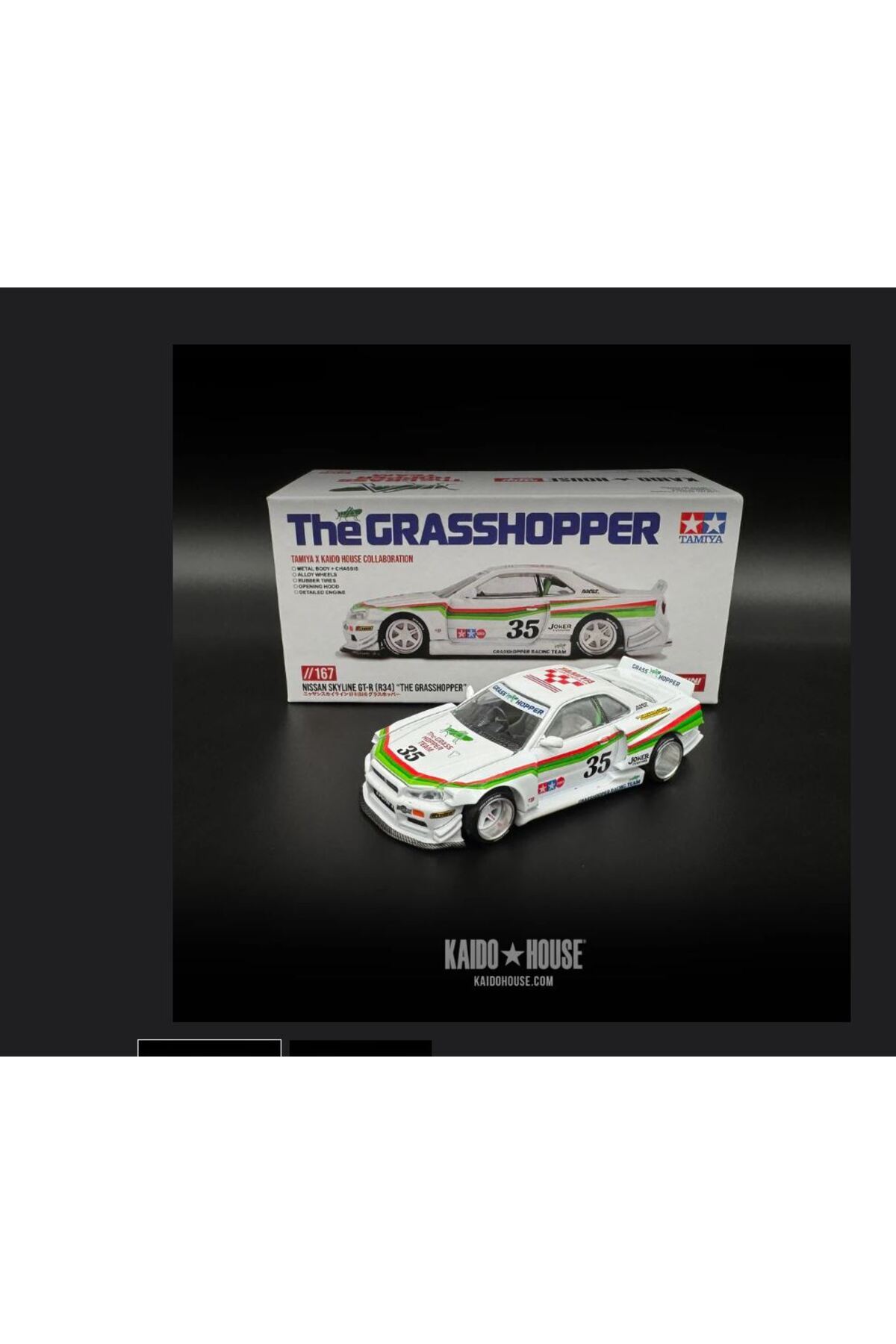 mini gt 1/64 Nissan Skyline GT-R (R34) TAMIYA x KAIDO HOUSE 