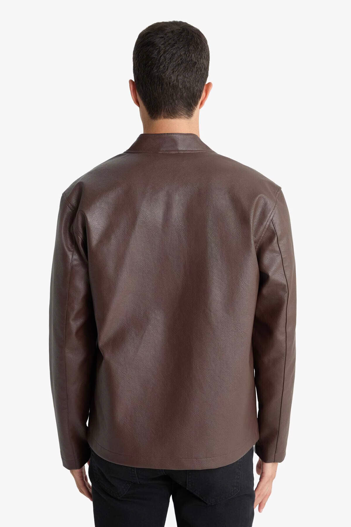 Su İtici Slim Fit Kahverengi Erkek Mont D8525AX/BN130 — قهوه‌ای D8525AX26SP — تصویر 7 از 7