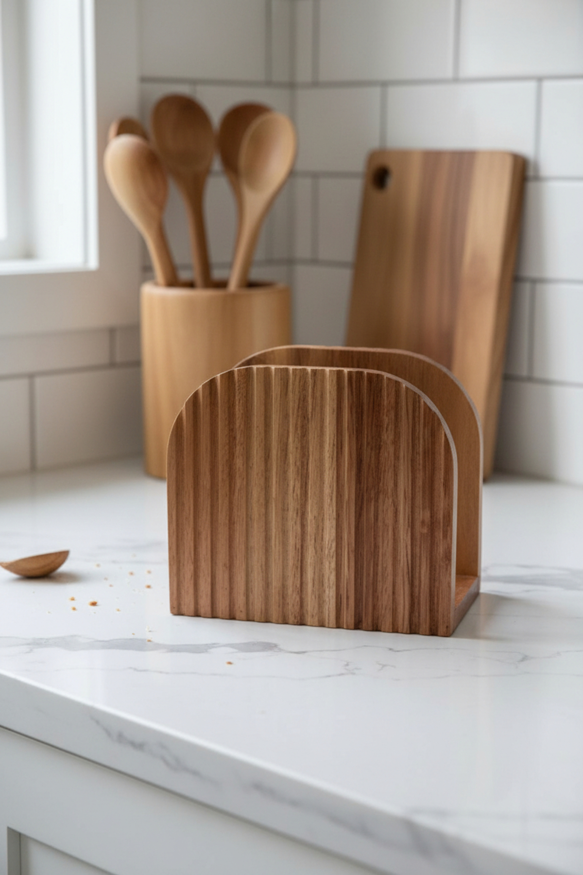 Arven Acacia Napkin Holder (15*9*13 cm)
