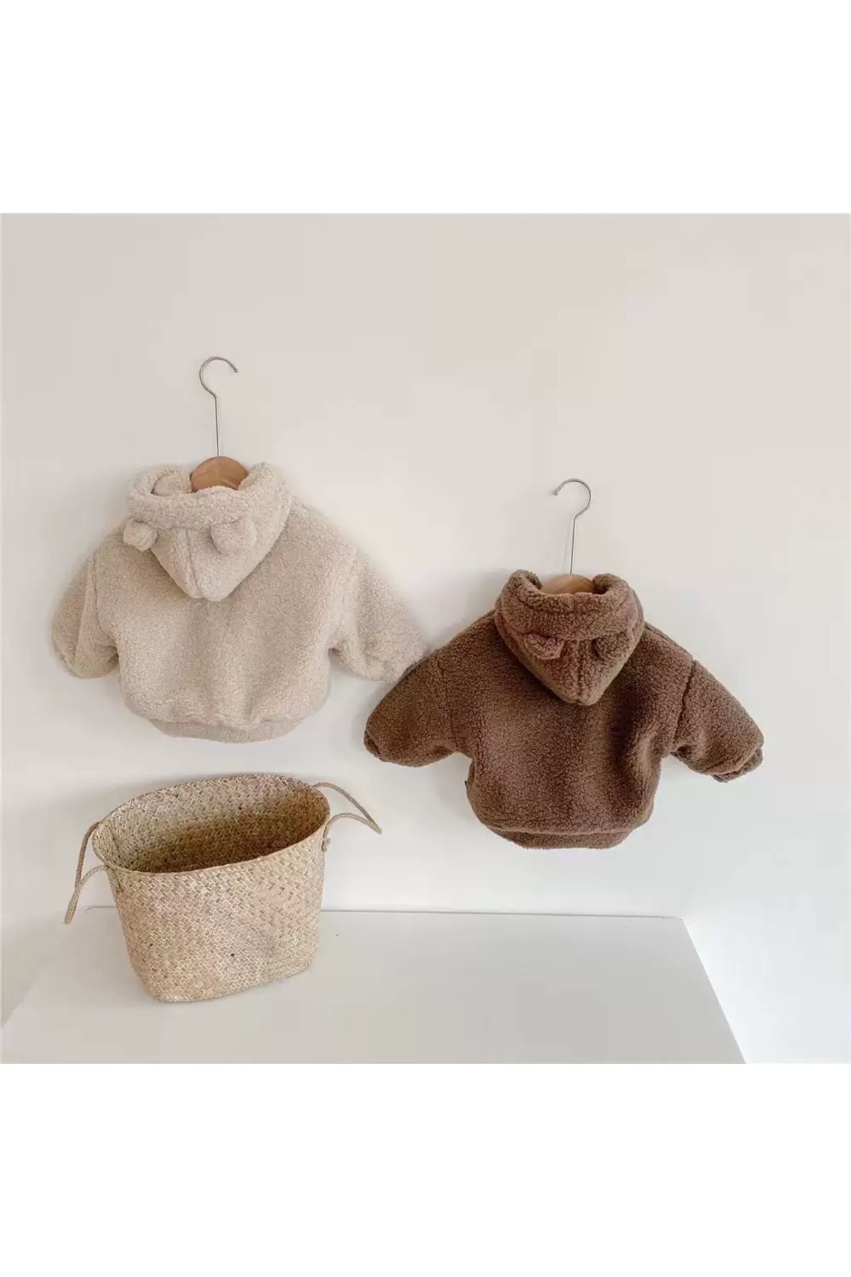 melisam.msg Bebek Kız Erkek Çocuk Pelüş Mont Kış Mevsimlik Kadife Astar Sevimli Kumaş fotoğrafı 3 (önizleme)