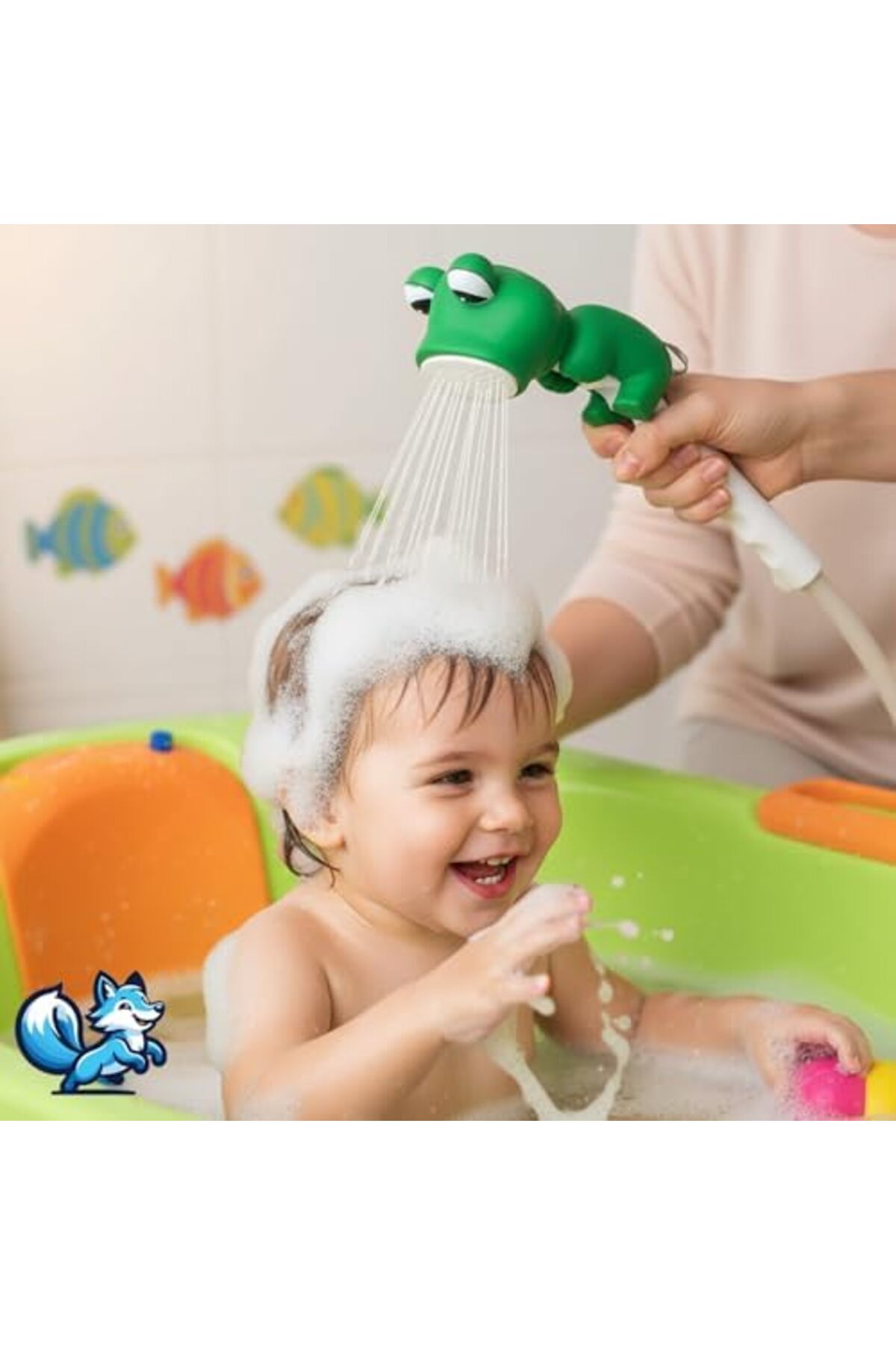 Yıldızan rbyeshop Sevimli Hayvan Figürlü Bebek Duş Başlığı – Annelerin Yardımcısı Eğitici Banyo Oyuncağı, Kol fotoğrafı 3 (önizleme)