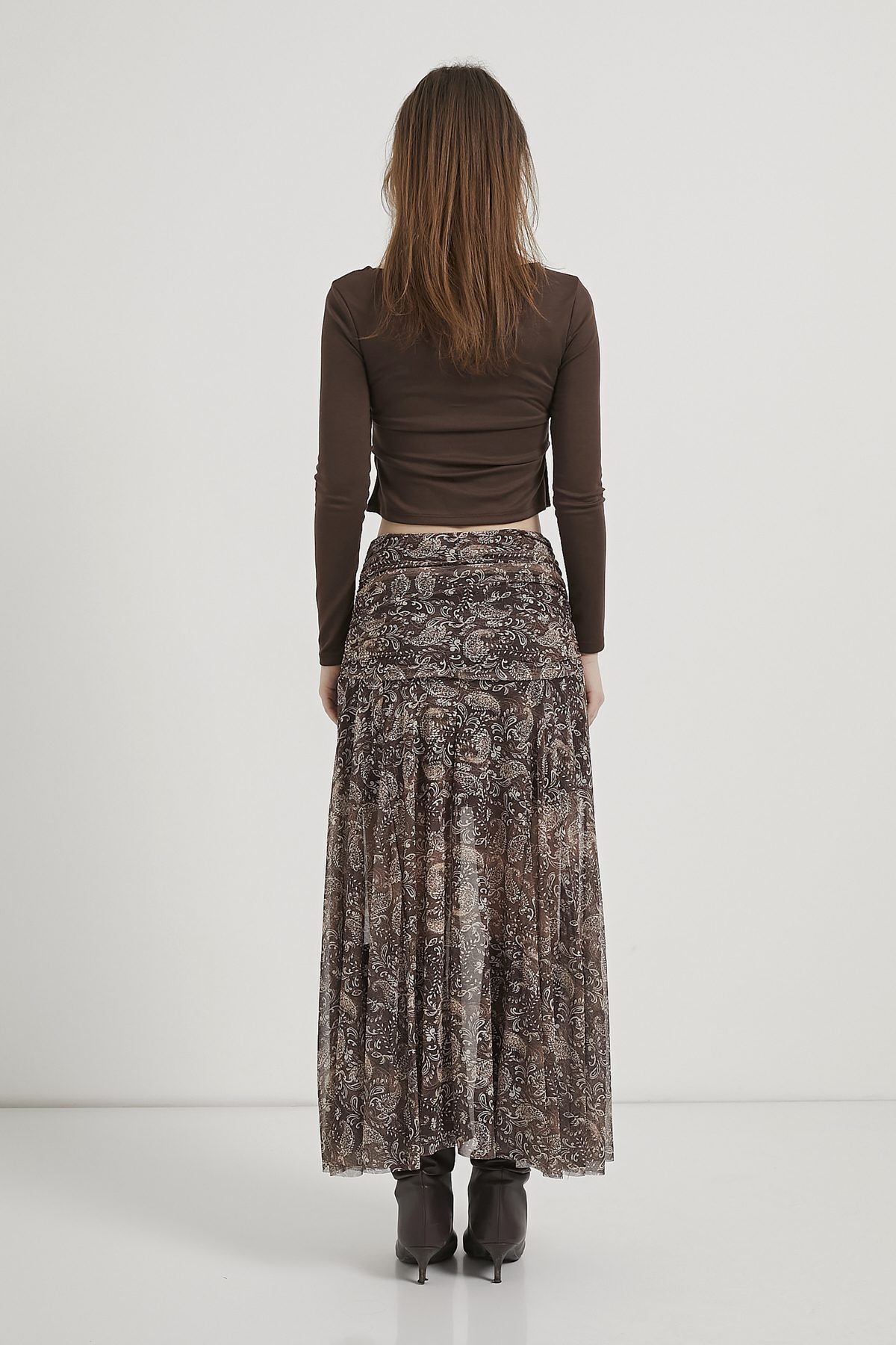 Arma Life  ARMALIFE 10499 BEL BÜZGÜ DETAY KADIN TÜL ETEK - Görsel 6