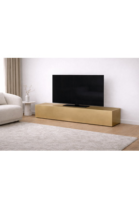 alkametal Paslanmaz Tv ünitesi 160cm x 35 cm