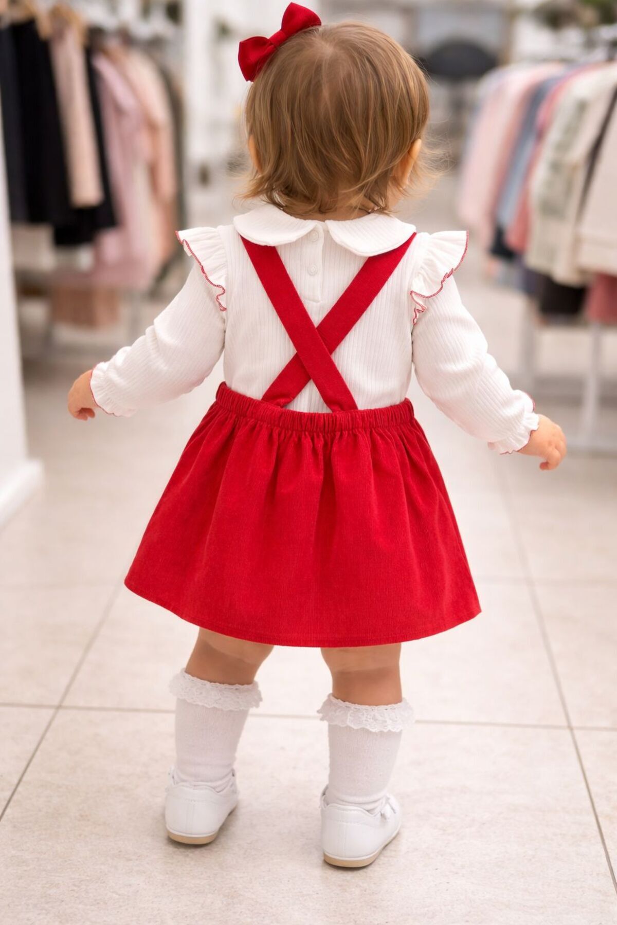 gül garden Kız Bebek Slopet Elbise Çilekli Sweet Takım fotoğrafı 2 (önizleme)