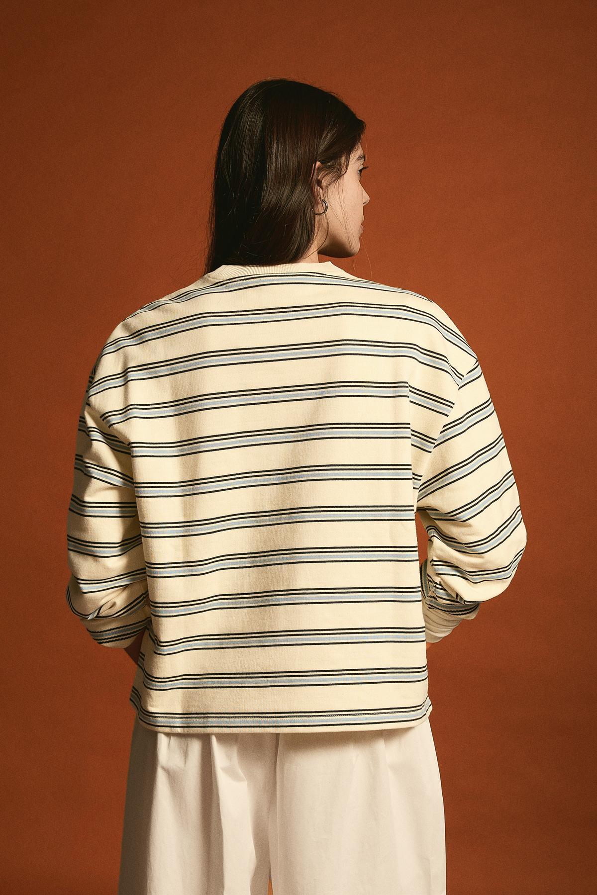 Bershka  Çizgili bisiklet yaka kazak - Görsel 2