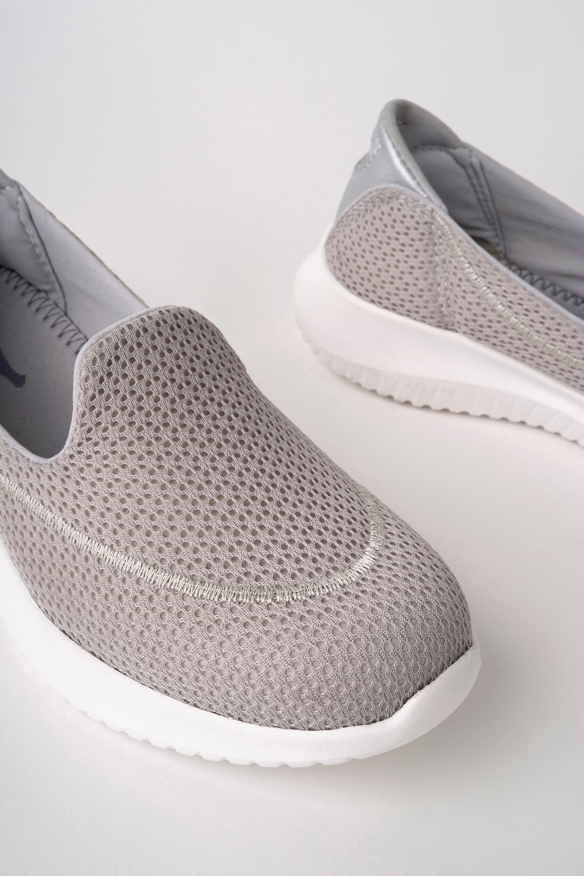 ROSETTE  Kadın GRİ Full Ortopedik Şeker Hastalarına Uygun Günlük Kullanım Yürüyüş Sneakers Ayakkabı - Görsel 5