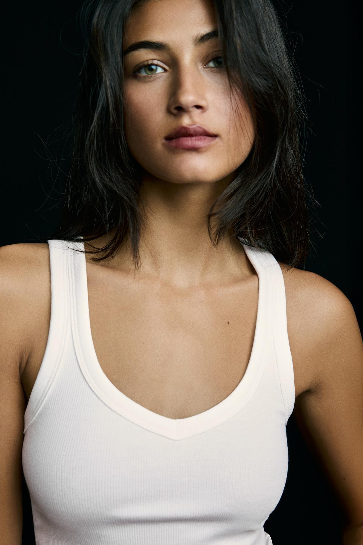 Bershka  Fitilli temel askılı tişört - Görsel 2