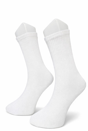 AKIN LİFE 6'lı Beyaz Unisex Tenis Çorap