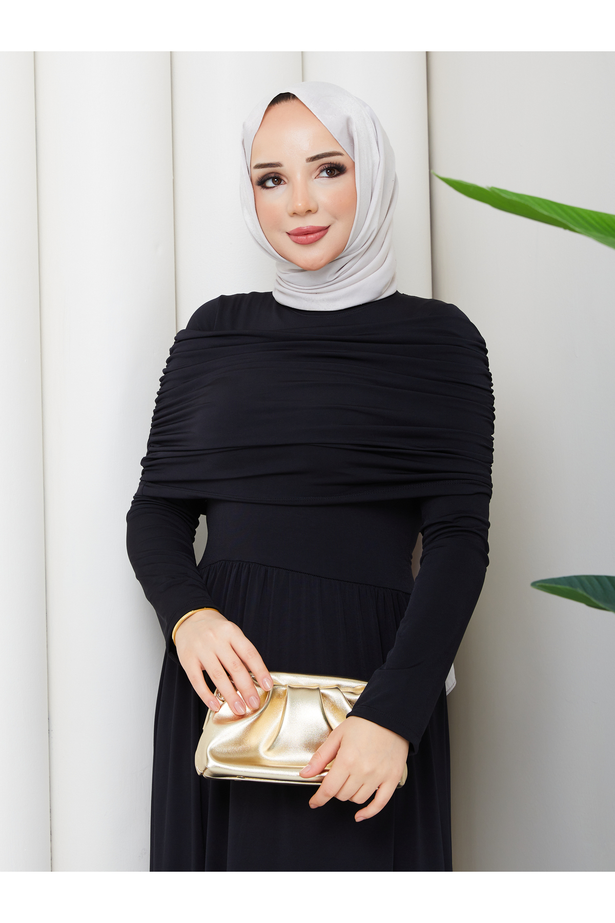 Wual giyim Madonna Tesettür Elbise görsel 4