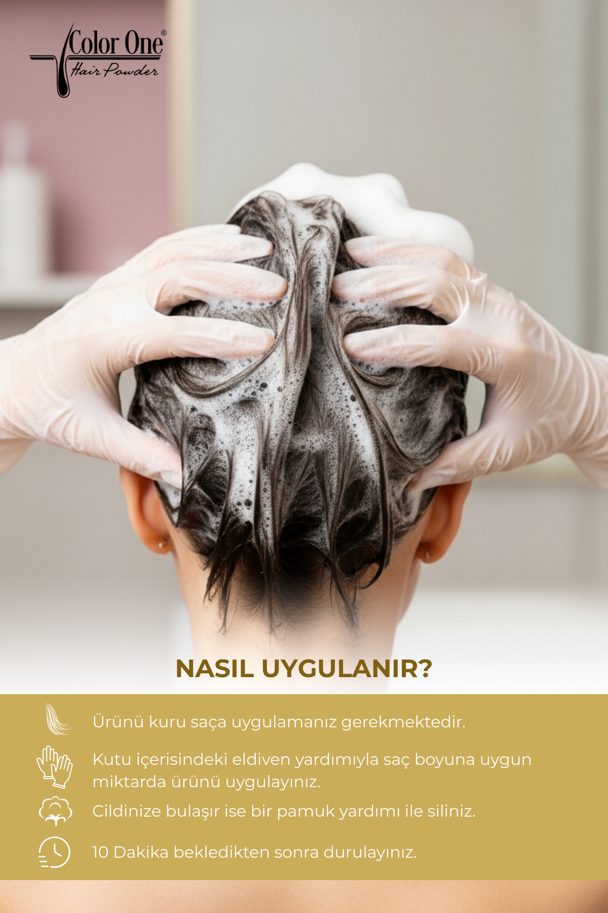 COLOR ONE KUMRAL SAÇ ŞAMPUANI (BEYAZLAR İÇİN) 300 ML — 8684556385013-34 — تصویر 5 از 6