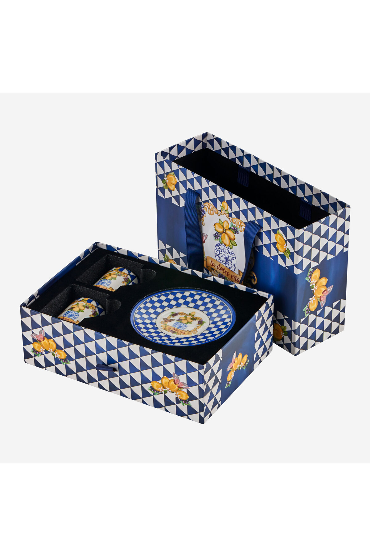 Capri Blue Porcelain Coffee Cup Set 110 Ml