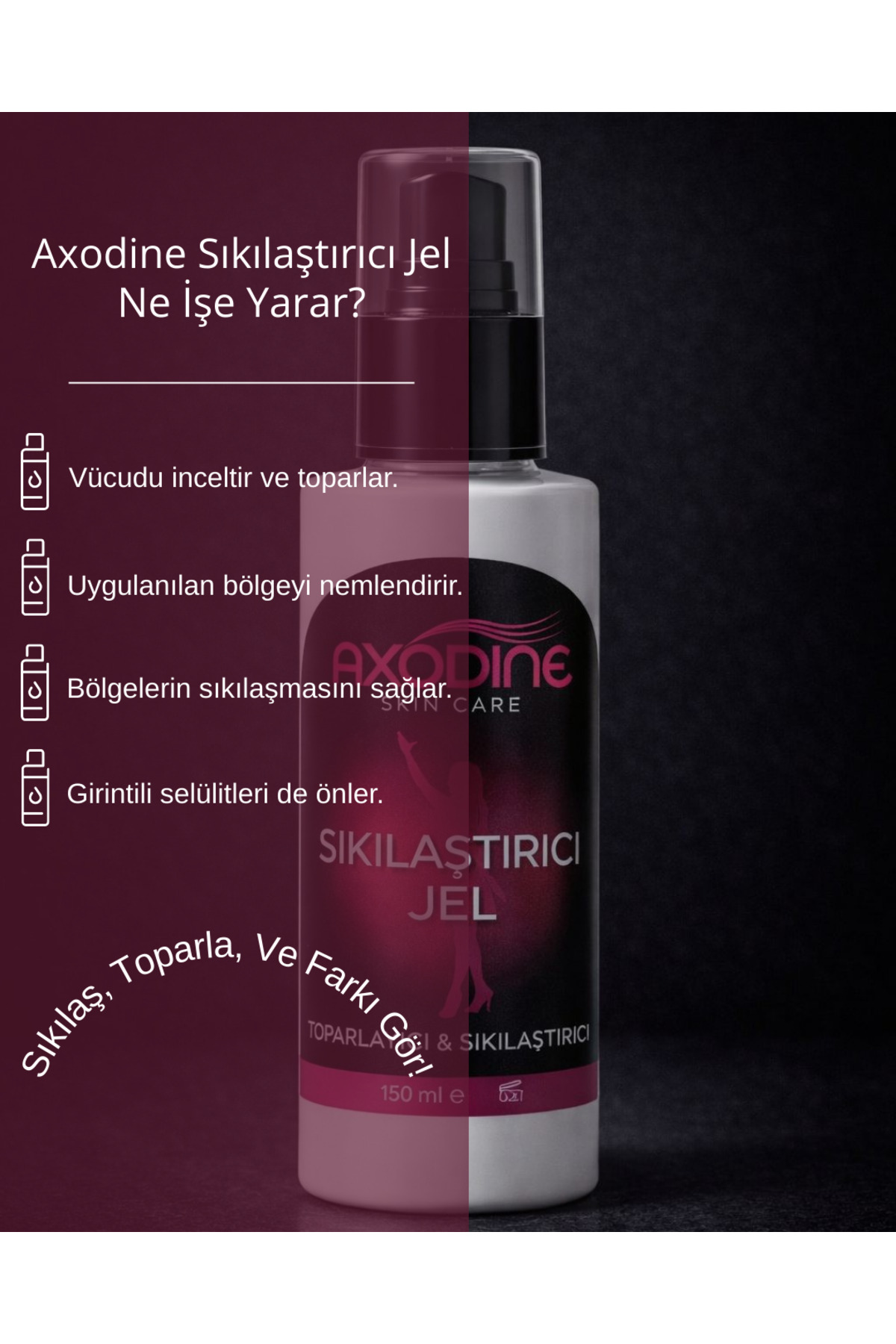 Sıkılaştırıcı, Selülit Ve Çatlak Giderici Vücut Şekillendirici Jel Krem 150 ml — SK-01 — تصویر 6 از 6