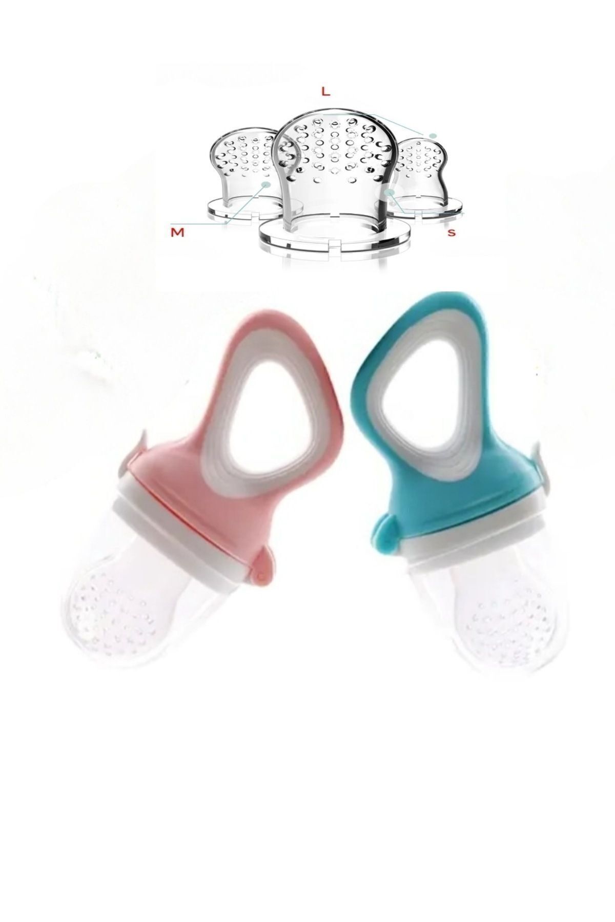 Gönül İşlerim 3 Emzikli Bebek Meyve Besleyici Seti-Bebek Meyve Süzgeci Seti-S(4-6 AY)/M(7-12 AY)/L(13-24 AY)-Mavi fotoğrafı 7 (önizleme)