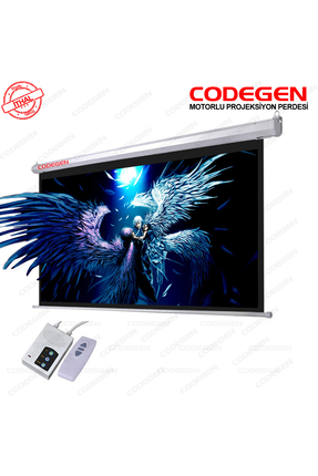 CODEGEN EX-18 180x180 cm Motorlu Elektrikli Uzaktan Kumandalı Projeksiyon Per...