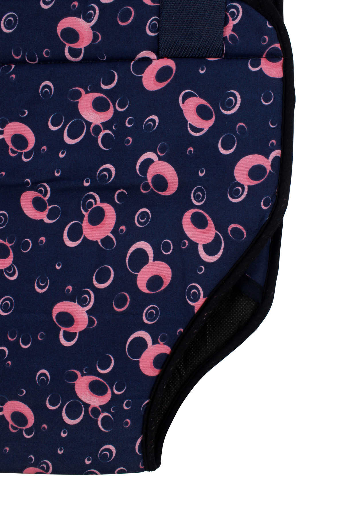 bebegen Lacivert Pembe Yuvarlak Desenli Hoppala Salıncak fotoğrafı 6 (önizleme)