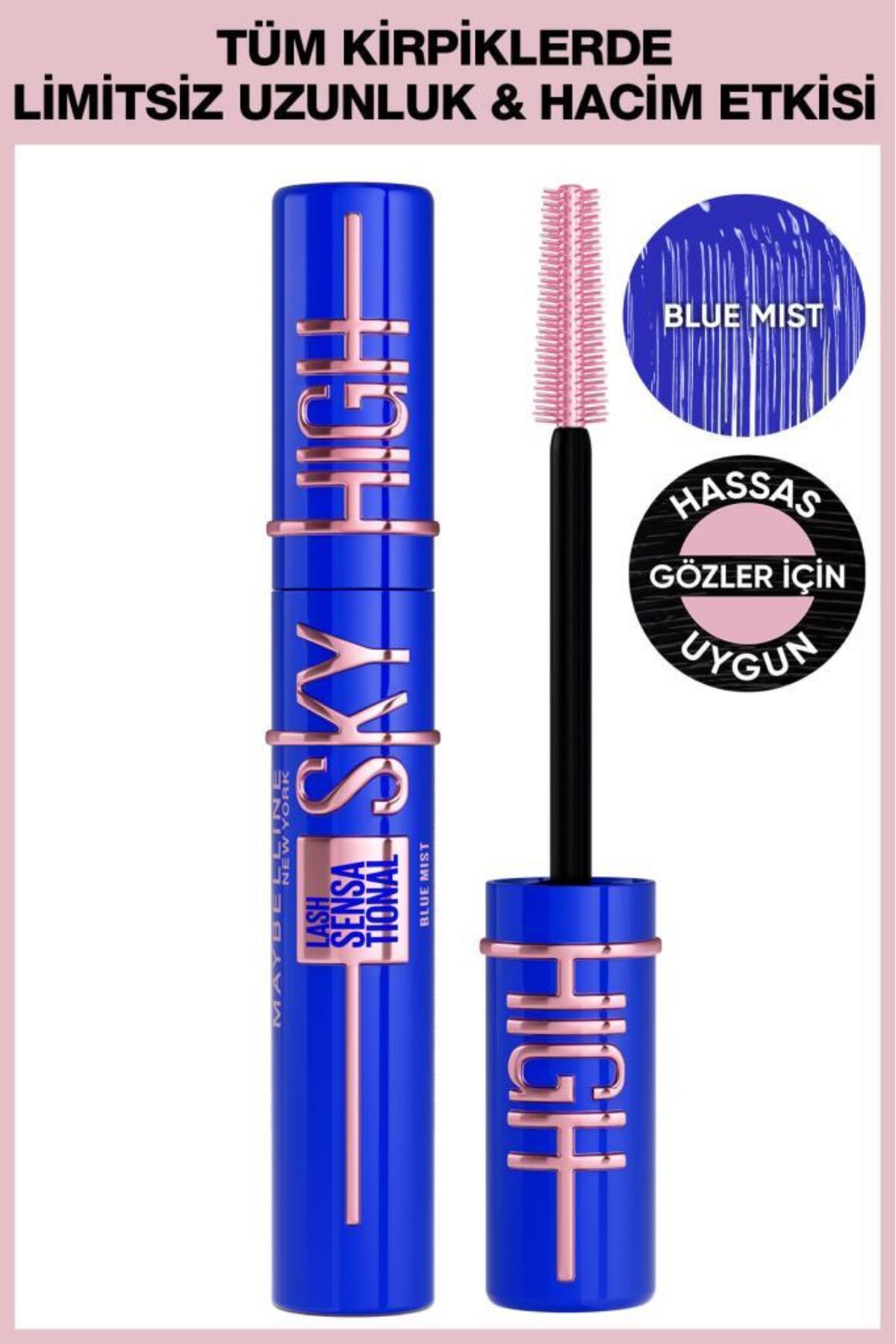 میبلین نیویورک ریمل مژه و ابرو Lash Sensational Sky High Blue Mist