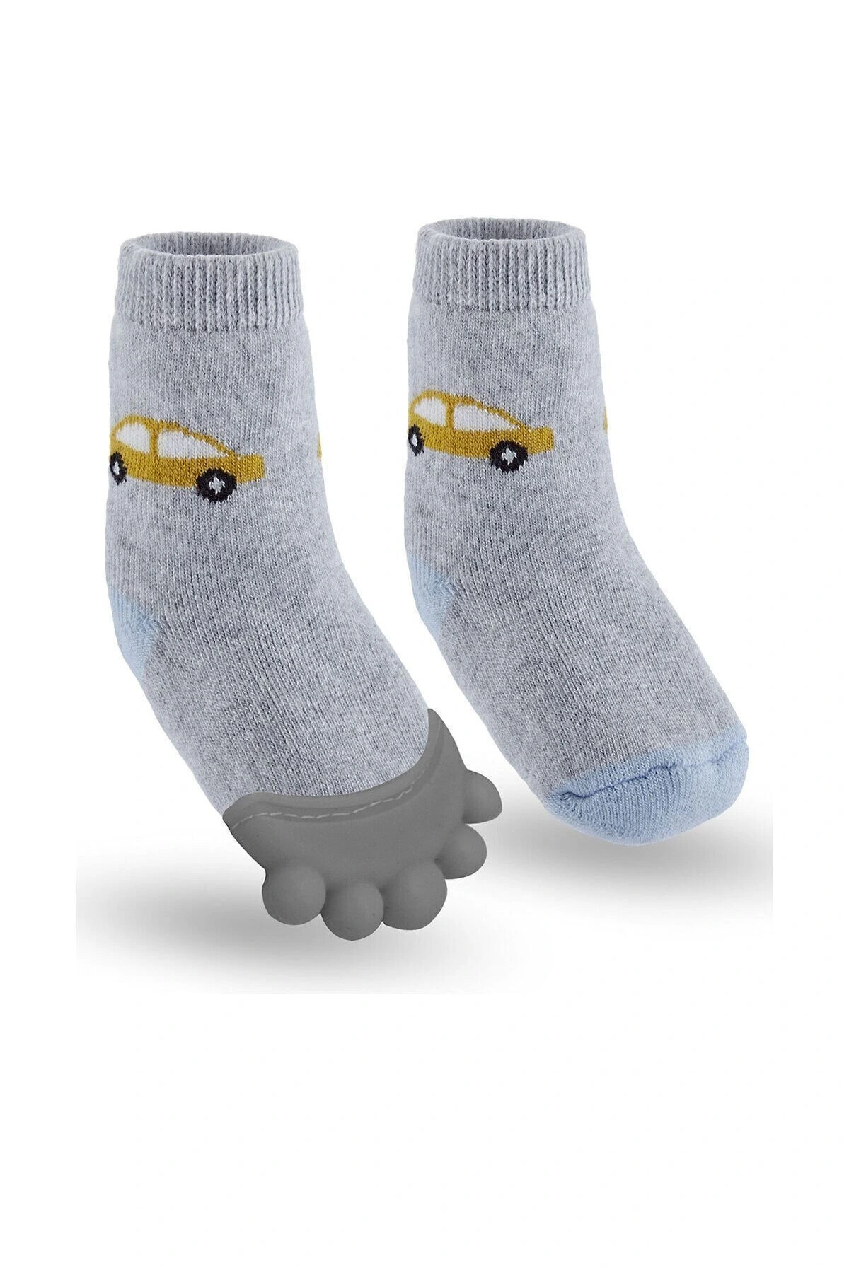 Babyjem Diş Kaşıyıcılı Havlu Bebek Erkek Çorap 06/12ay Mavi fotoğrafı 2 (önizleme)