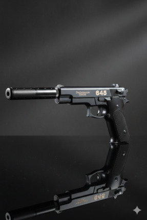 TRUST STORE Susturuculu Boncuk Atan Metal Şarjörlü Tabanca 30cm 20 Paket Boncuk