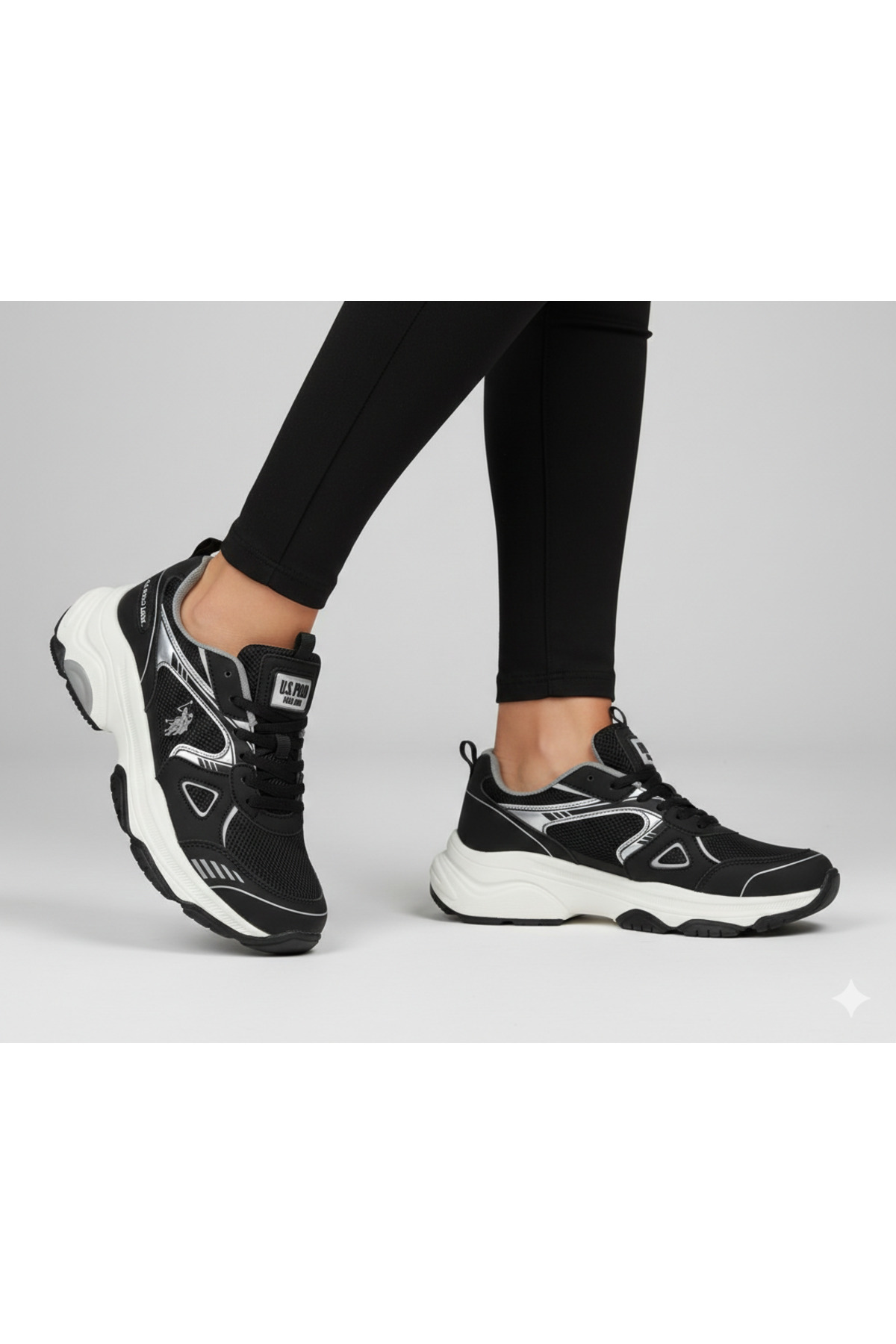 یو اس پولو کفش ورزشی زنانه مشکی اورجینال