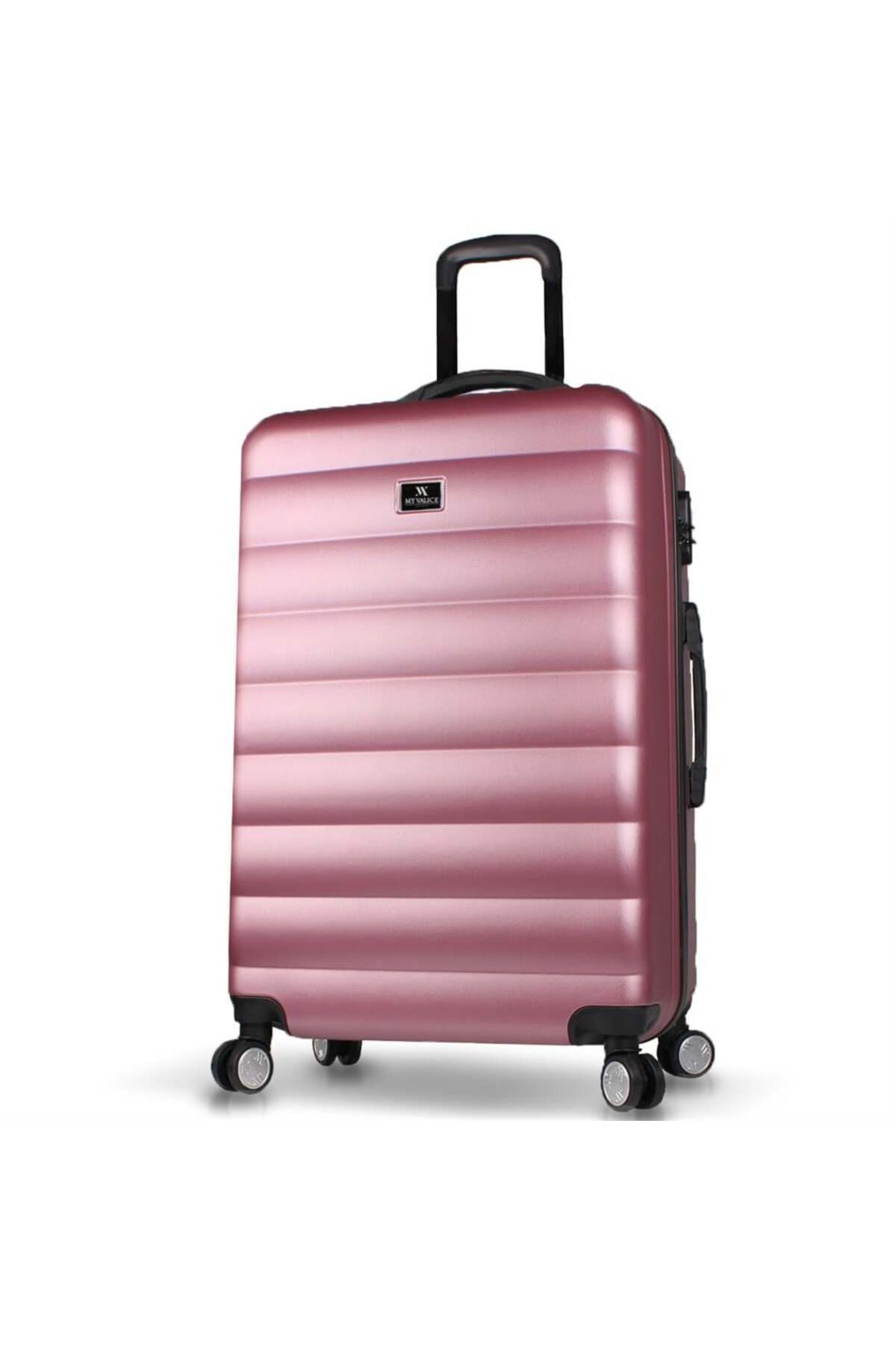 Colors Abs Oversized Rose Gold Suitcase