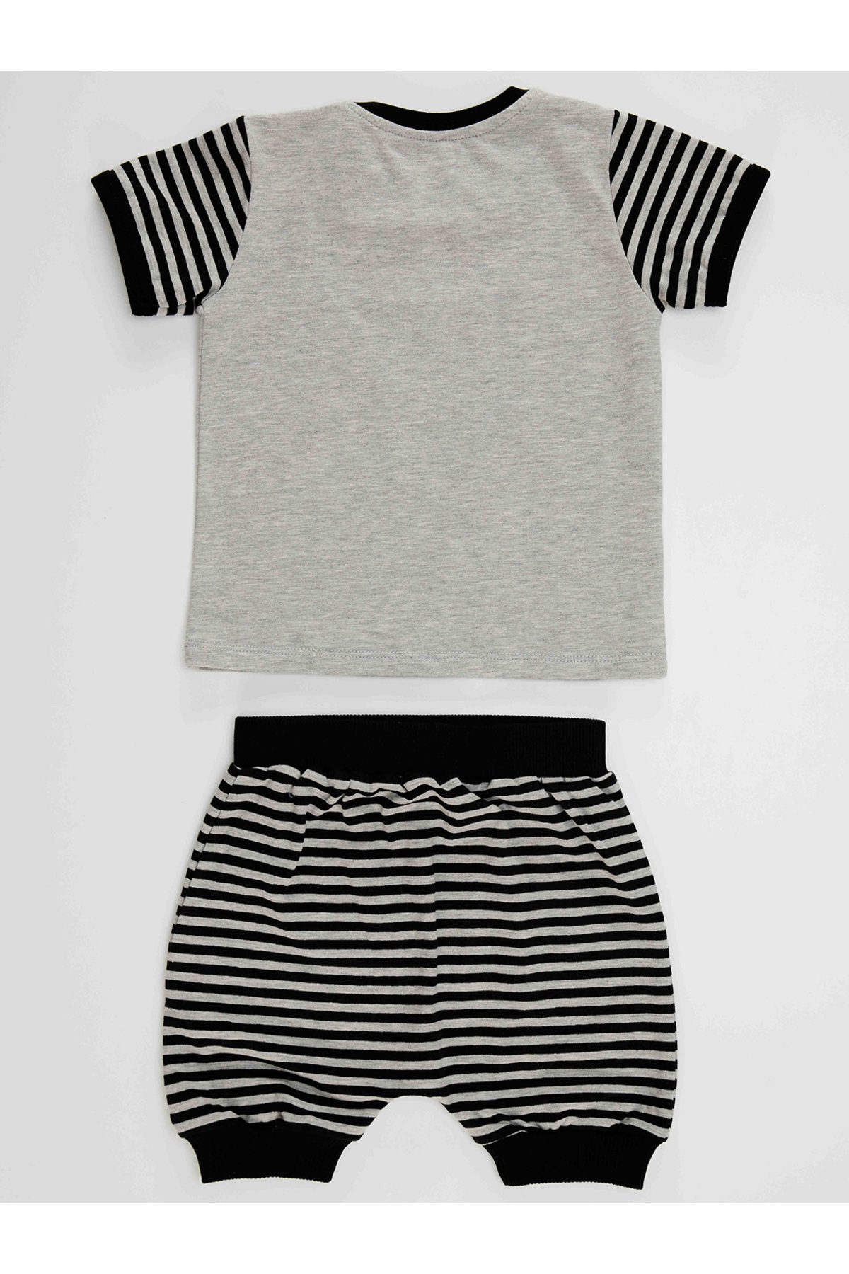 Denokids Rakun Erkek Bebek T-shirt Kapri Şort Takım fotoğrafı 4 (önizleme)