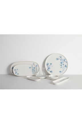 İpek Porselen 6 Kişilik 29 Parça Toledo Porselen Kahvaltı Takımı Anemon– Şık ...