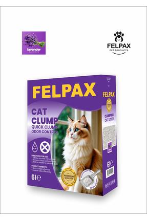 Felpax Premium Hızlı Topaklanan Lavanta Kokulu Kedi Kumu 6 Litre