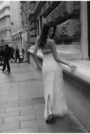 VİONELLA Lalin 3D Çiçek Dantelli Nikah Elbisesi / Gelinlik