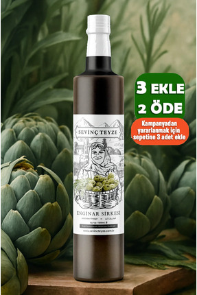 Organik Teyze Sevinç Teyze Doğal Fermantasyon Enginar Sirkesi, Artichoke Vine...