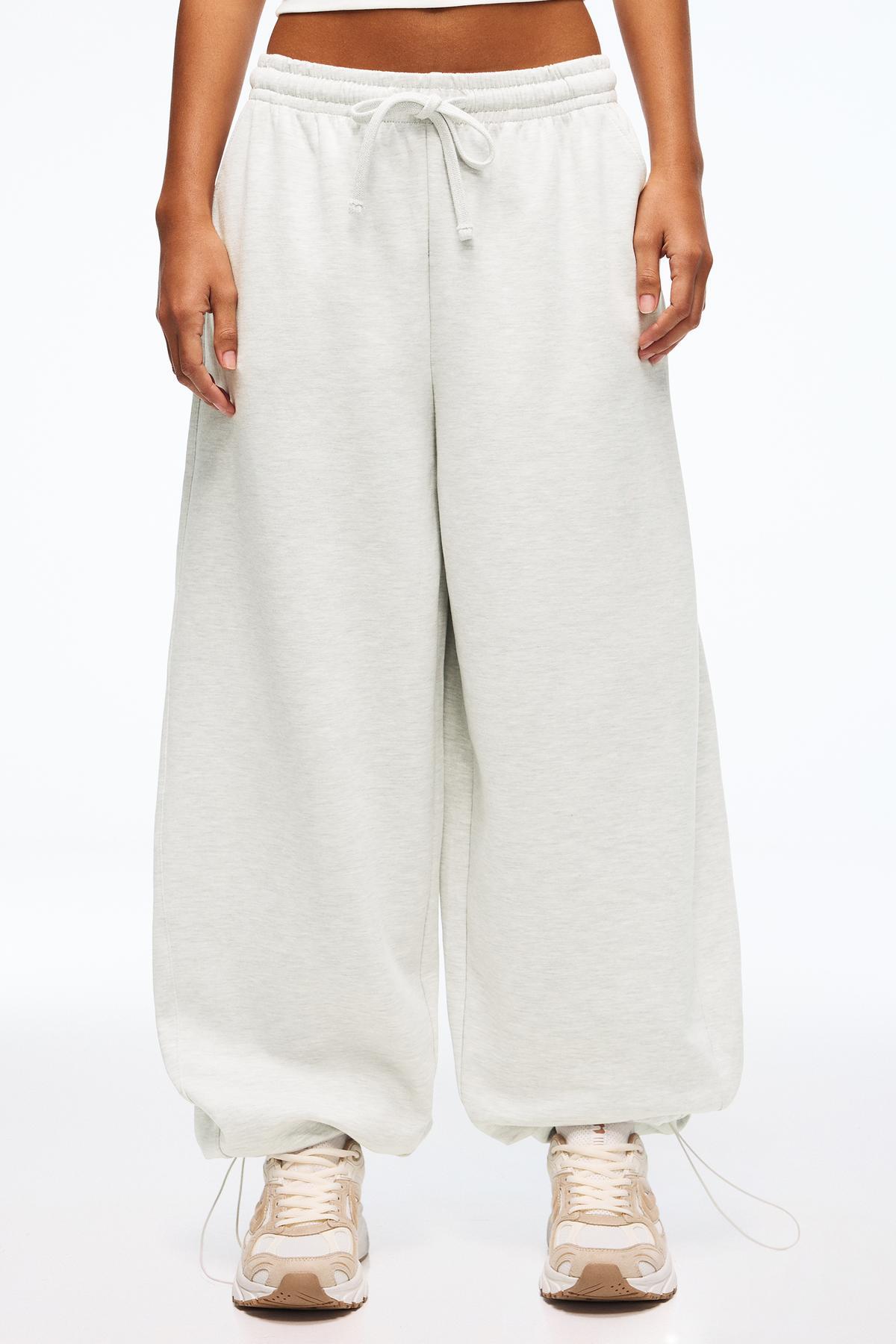 Bershka  Stoperli barrel fit şardonlu eşofman altı - Görsel 3