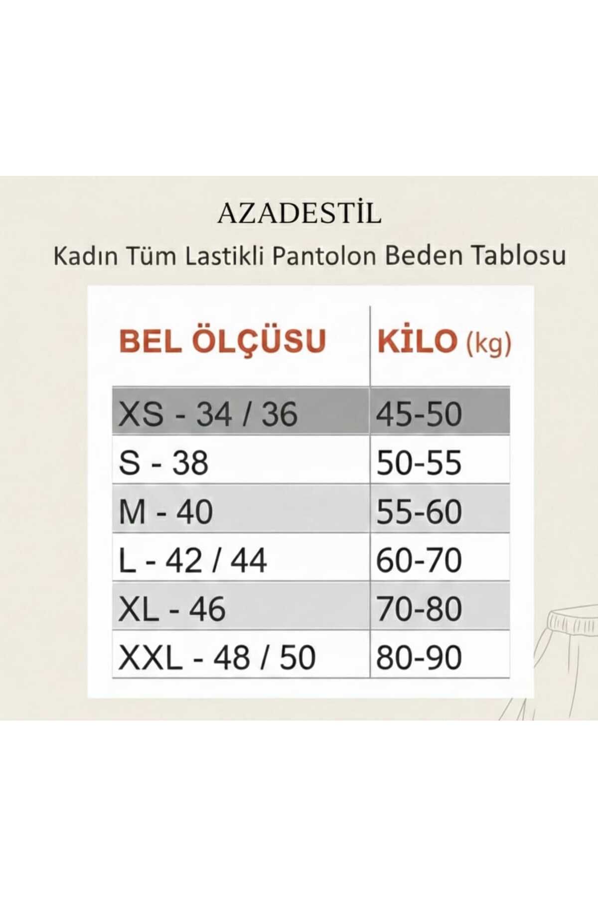 Genel Markalar  Kadın Havuç Kesim Bilek Boy Ip Detaylı Cepli Beli Lastikli Kumaş Pantolon - Görsel 5