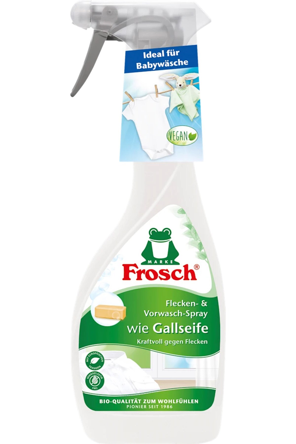 Frosch Safra Sabunu Etkili Leke Çıkarıcı & Ön Yıkama Spreyi 500 ml x 2 Adet, Bebek Çamaşırına Uygun fotoğrafı 2 (önizleme)