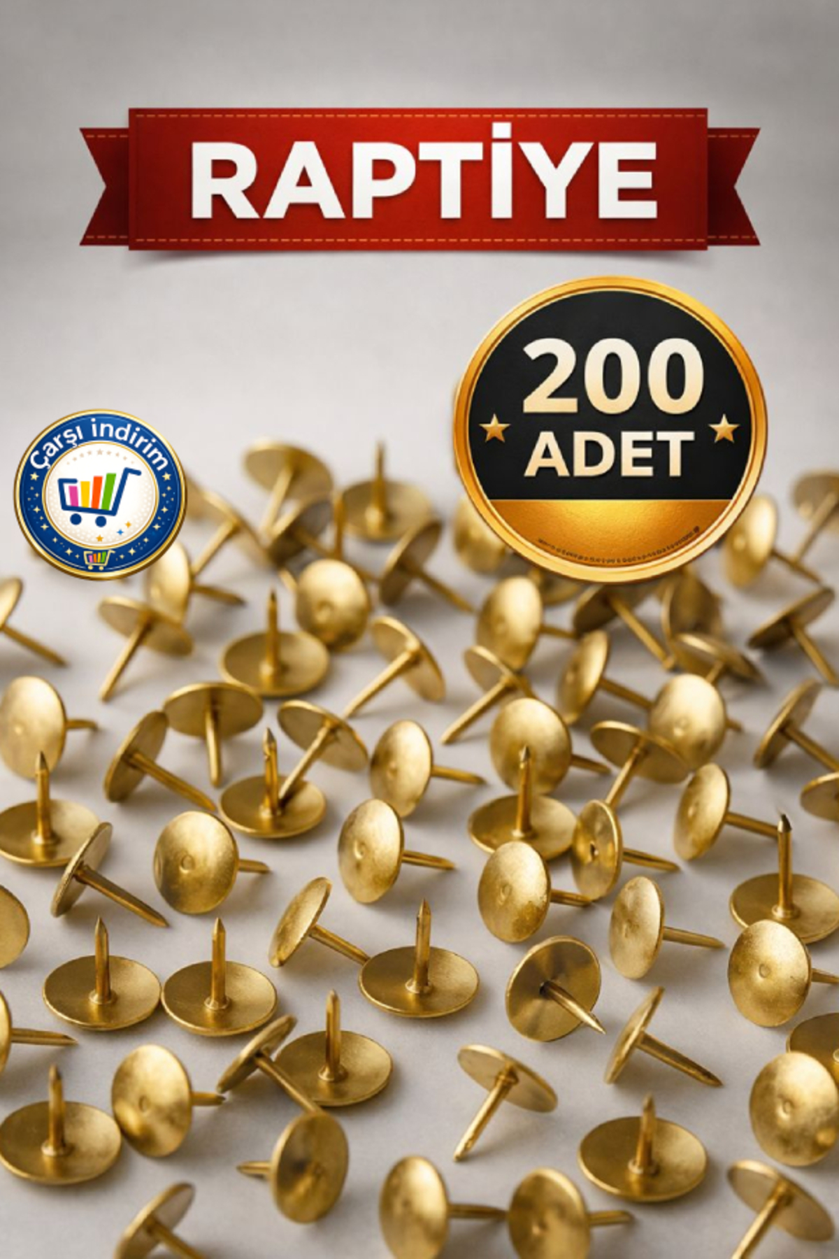Metal Raptiye nistabolje 200 Adet Raptiye Metal Ekonomik - Fiyatı, Yorumları