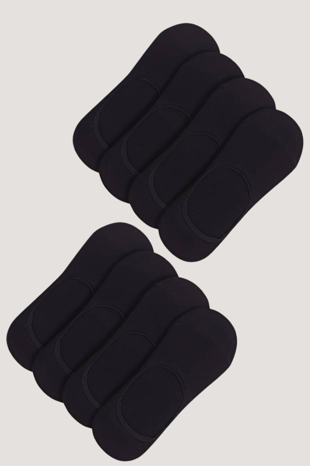 KRAL SOCKS 10 Çift Unisex Pamuklu Düz Desen Terletmez Babet Çorap görsel 4