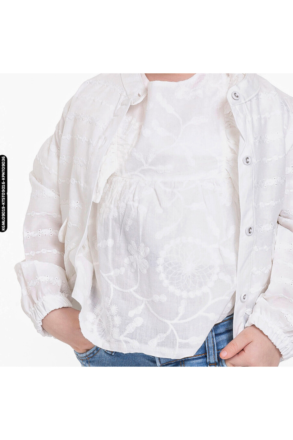 XO Kids Kız Safir Gömlek 9-36 Ay 34642 Kgml09019 fotoğrafı 6 (önizleme)