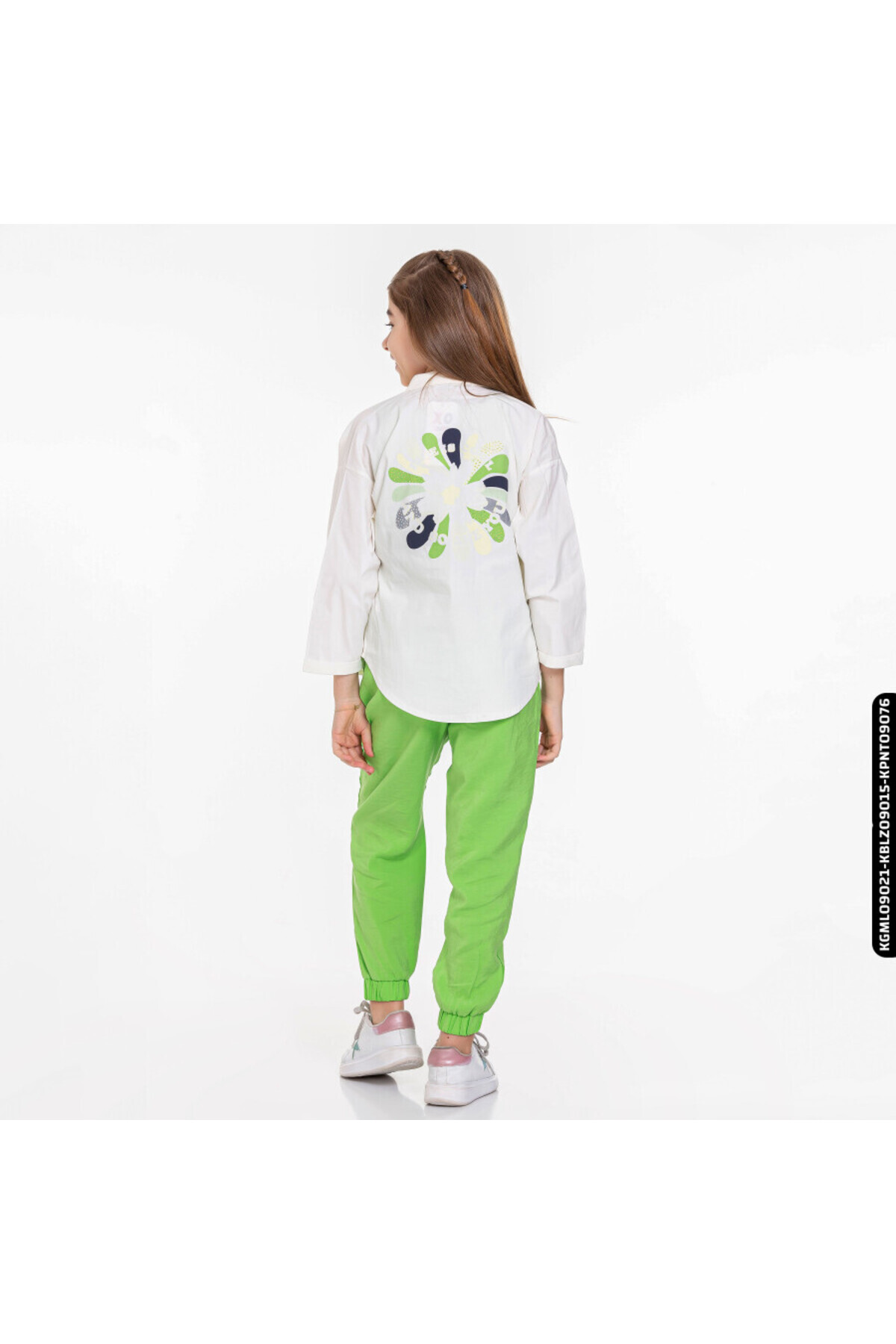 XO Kids Kız Papatya Gömlek 8-14 Yaş 34313 Kgml09021 fotoğrafı 2 (önizleme)