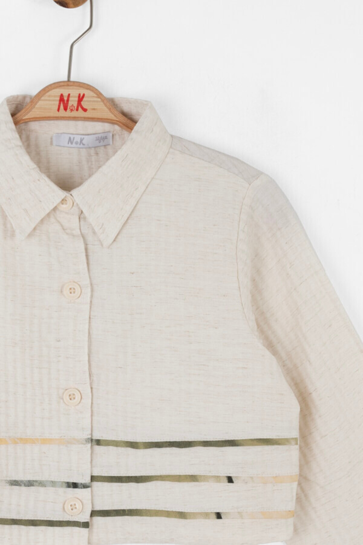 xo kids moda Kız Çocuk Gömlek 8-14 Yaş 38316 fotoğrafı 3 (önizleme)