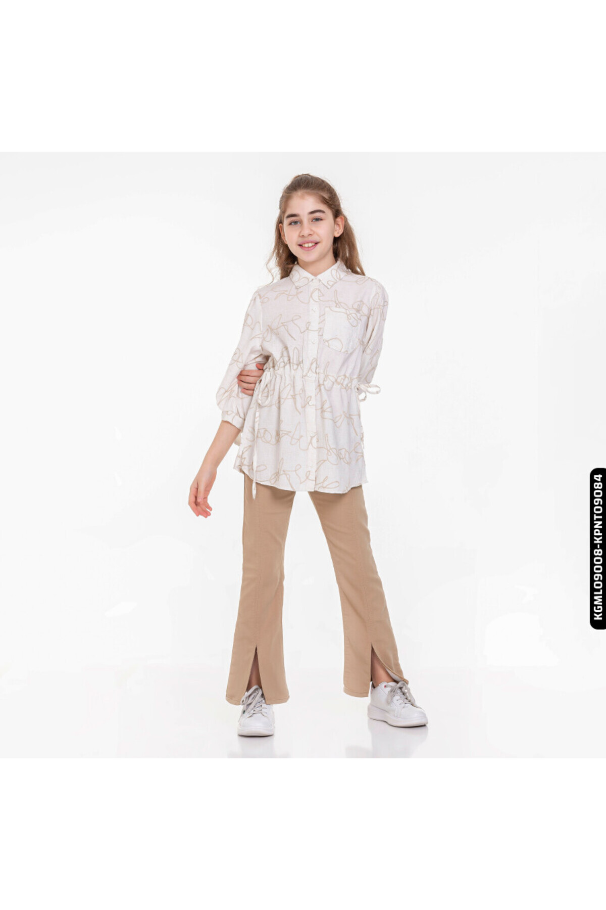 XO Kids Kız Gömlek 5-14 Yaş 808 Kgml09008 fotoğrafı 5 (önizleme)