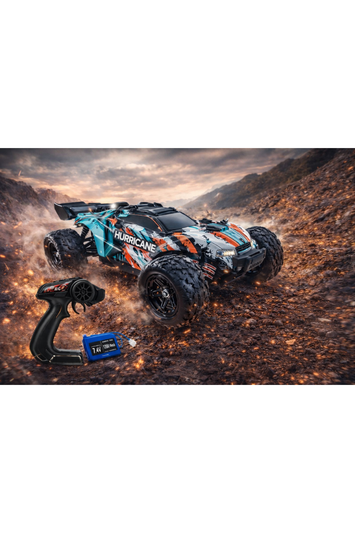 TRUST STORE ELEKTRİKLİ RC 1:16 ÖLÇEK SERVO MOTOR SÜSPANSİYONLU ARAZİ ...