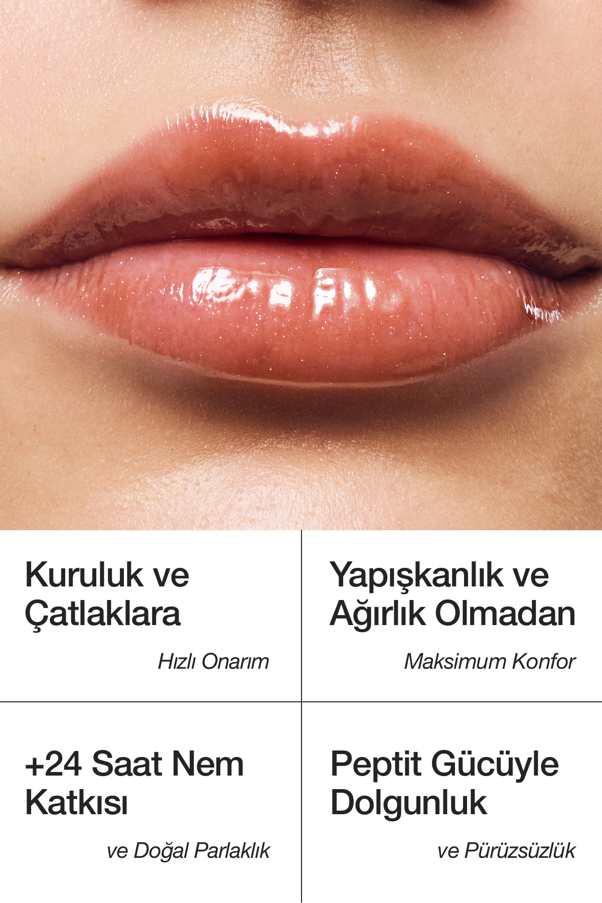 Lip Balm Ayna Seti | Dudak Nemlendirici Parlatıcı & Cep Aynası | Vanilla — بژ AynalıLipBalmSet — تصویر 5 از 6