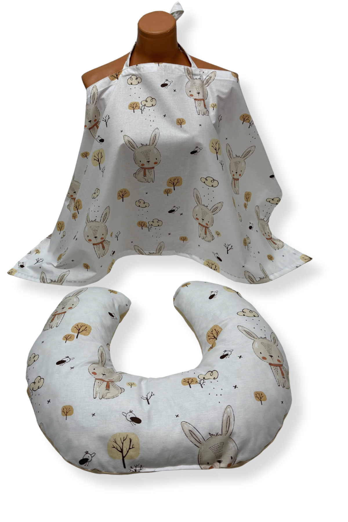 Happy Baby Dikiş Atölyesi 10’lu Babynest Puset Örtüsü Alt Açma Emzirme Yastığı Emzirme Önlüğü Ana Kucağı fotoğrafı 4 (önizleme)