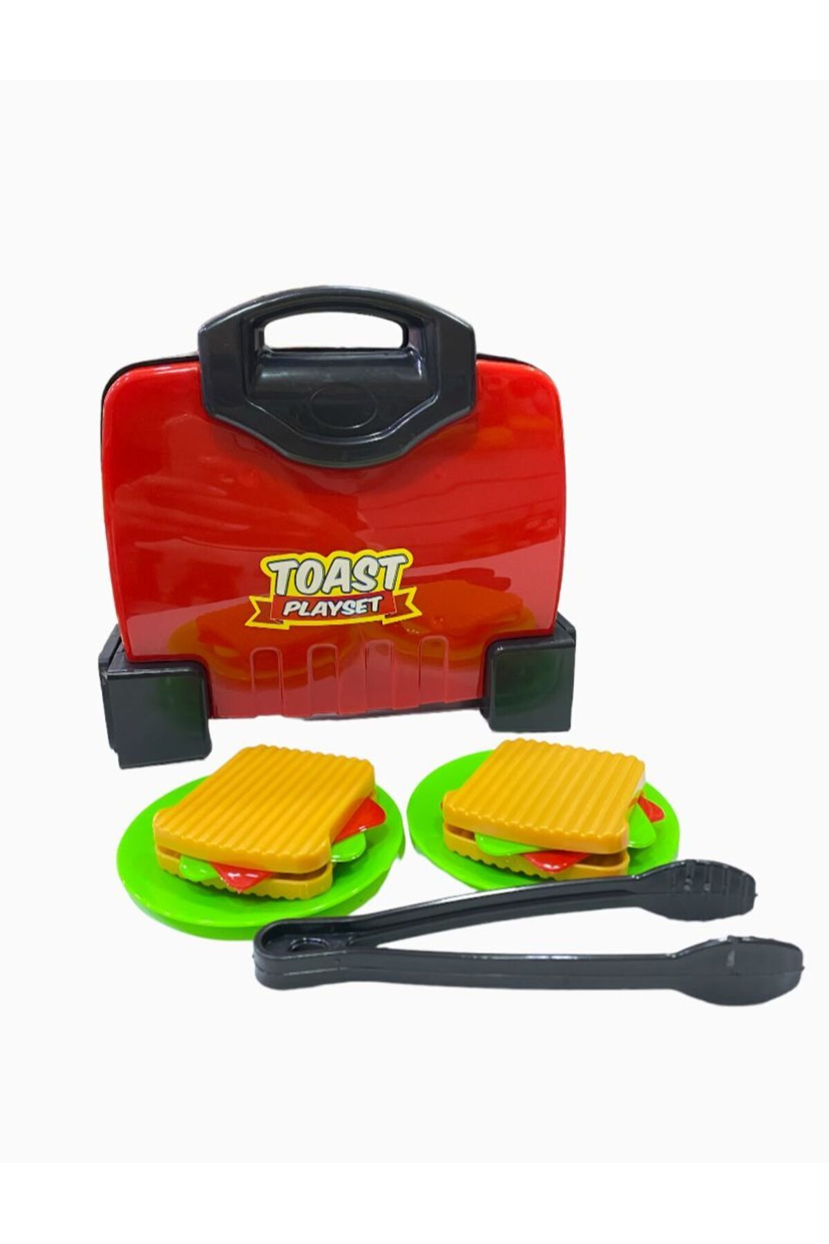 YILDIRIM OYUNCAK 25 cm Tost Makinesi ve Pizza Aksesuarlı 2'li Set