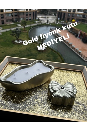 BalibeeCandle Dekoratif gold kasede Luxury dekoratif mum (ÖZEL FİYONKLU TAKI ...