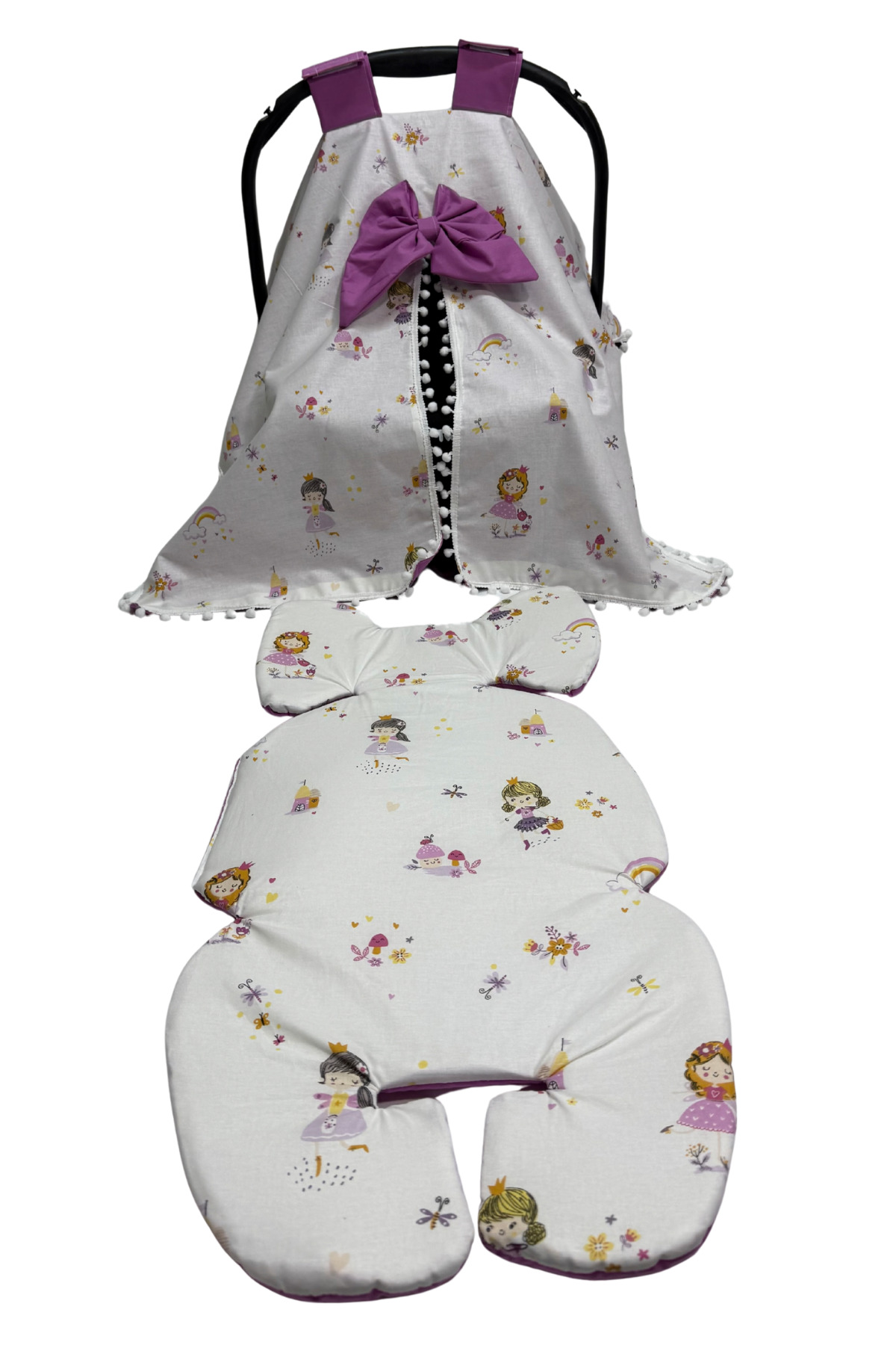 Happy Baby Dikiş Atölyesi 10’lu Babynest Puset Örtüsü Alt Açma Emzirme Yastığı Emzirme Önlüğü Ana Kucağı fotoğrafı 4 (önizleme)