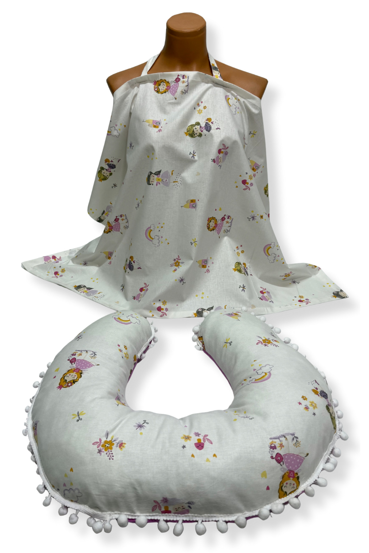 Happy Baby Dikiş Atölyesi 10’lu Babynest Puset Örtüsü Alt Açma Emzirme Yastığı Emzirme Önlüğü Ana Kucağı fotoğrafı 5 (önizleme)