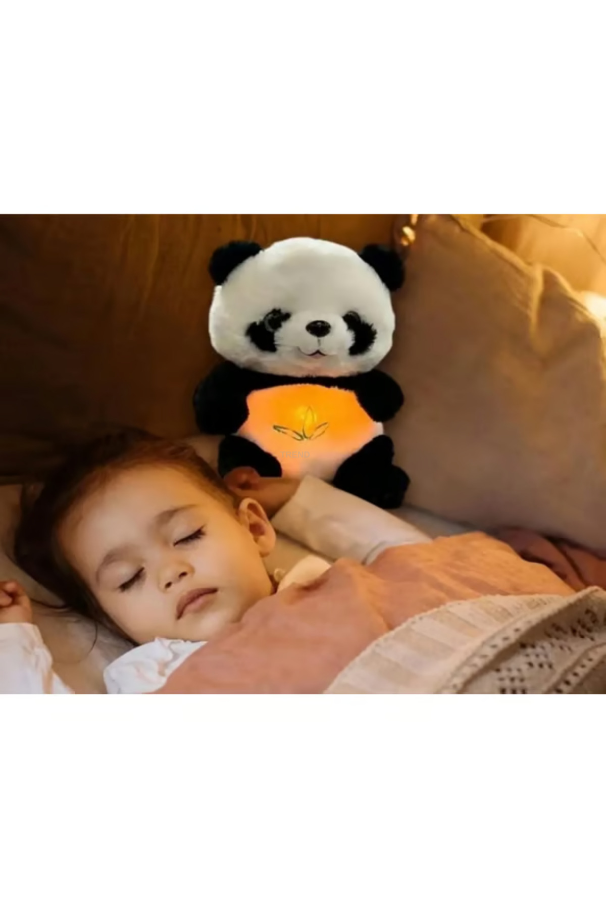 TREND Nefes Alan Panda Peluş Oyuncak Uyku Arkadaşı – Müzikli, Işıklı fotoğrafı 3 (önizleme)