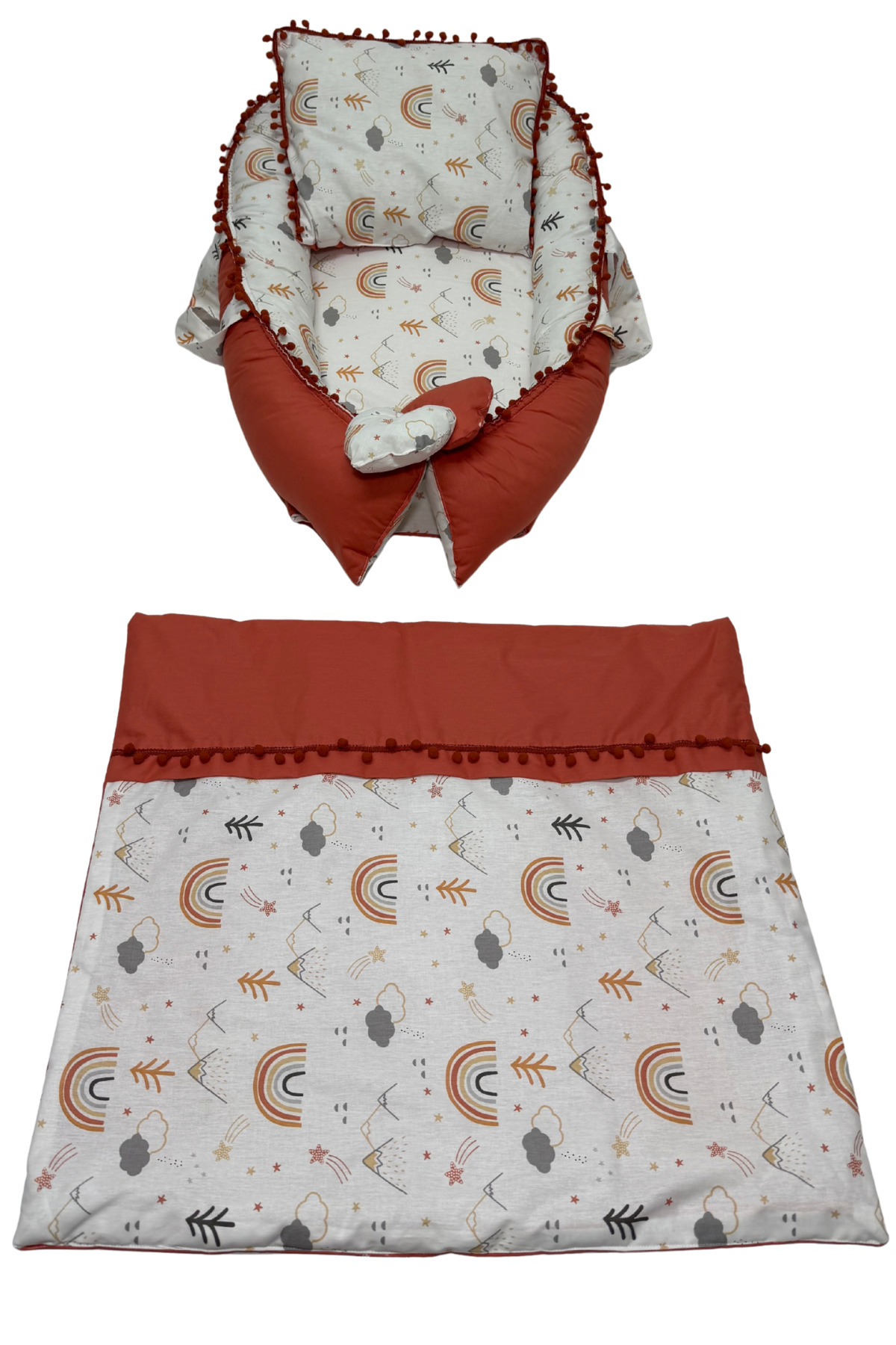 Happy Baby Dikiş Atölyesi 10’lu Babynest Puset Örtüsü Alt Açma Emzirme Yastığı Emzirme Önlüğü Ana Kucağı fotoğrafı 3 (önizleme)