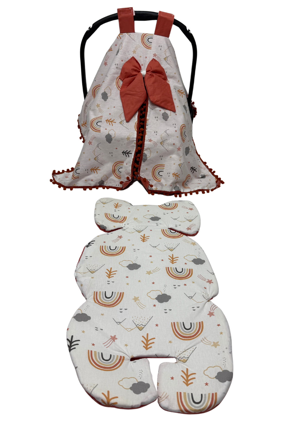 Happy Baby Dikiş Atölyesi 10’lu Babynest Puset Örtüsü Alt Açma Emzirme Yastığı Emzirme Önlüğü Ana Kucağı fotoğrafı 5 (önizleme)