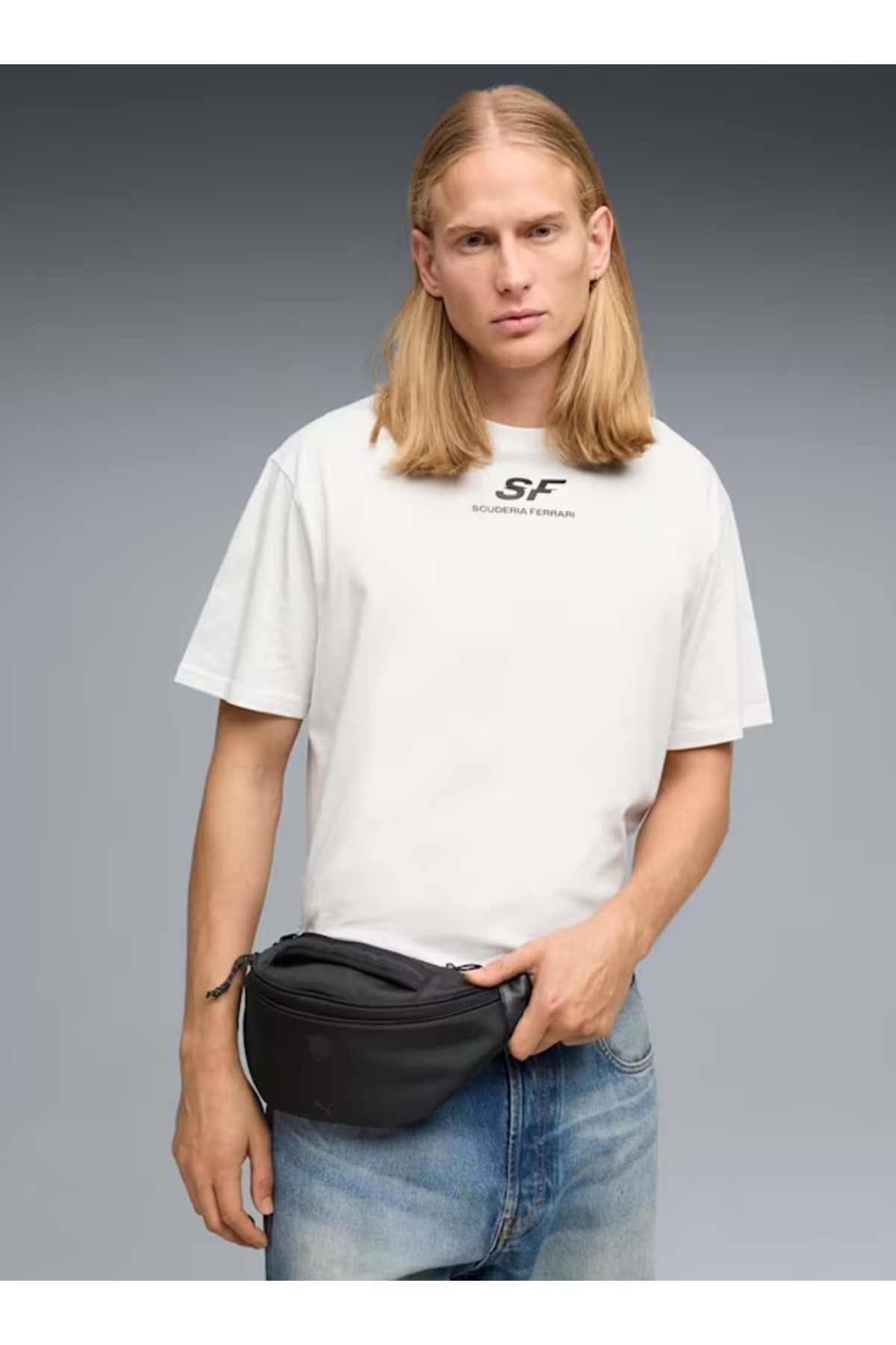 Puma 092241-01 Ferrari Pro Waist Bag Unisex Bel Çantası SİYAH görsel 4