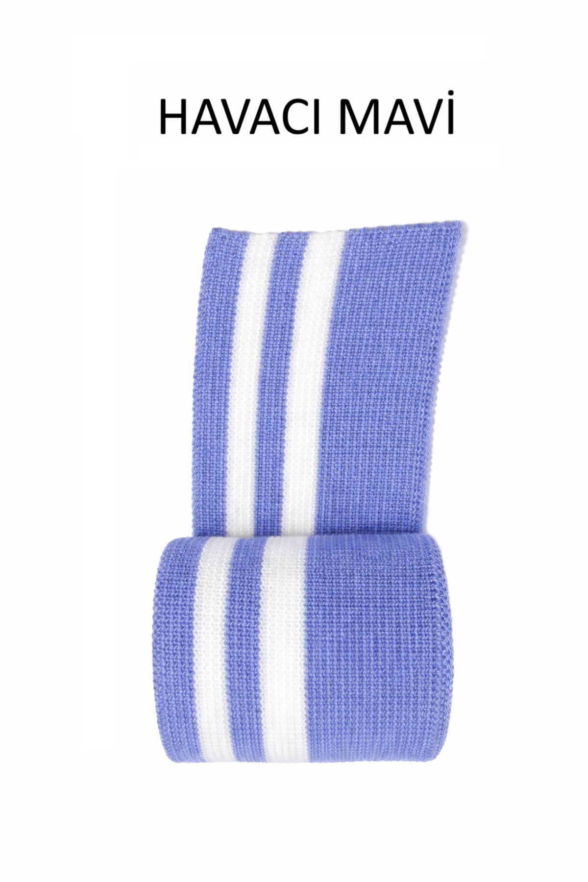Rib Fabric (KNITWEAR WOVEN) Striped Hobby Design Material Rib Long Ribbon Tape (1 PC)